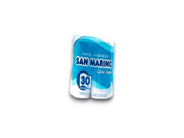 Papel Higiénico X 30 Mts San Marino X 4 U  *oferta