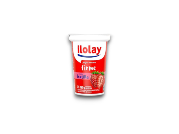 Yogur Firme Frutilla Ilolay X 190 Gr