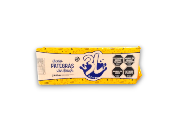 Queso Barra Pategras 3l X 1 Kg  (peso Aprox 4 Kg)