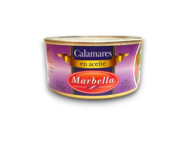 Calamares En Aceite Y Agua Marbellla X 170 Gr
