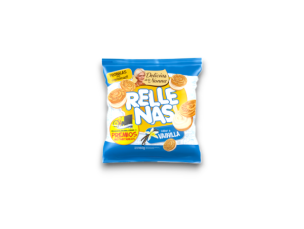 Galletas Mini Rellenas Vainilla Delicias De La Nonna X 160 Gr